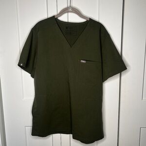FIGS Technical Collection Moss Scrubs Top Men's Size Large
